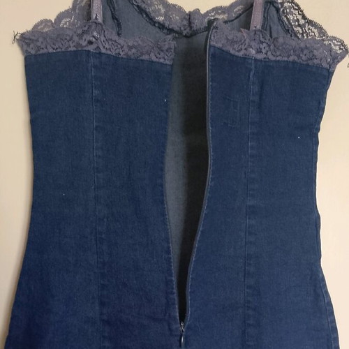 Denim dress like new, barely worn, blue, size S
