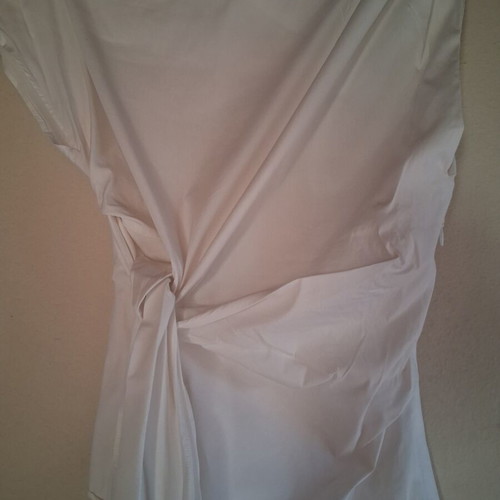 Zara sleeveless shirt, white, size M / 38 / 10