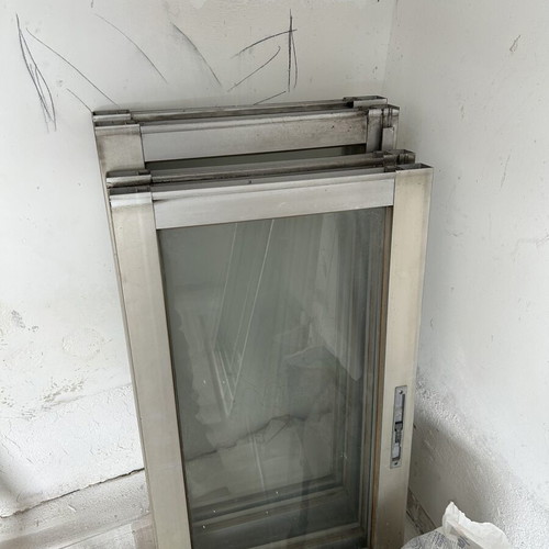 Aluminum Window Shutters used, single glass