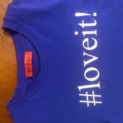Max&Co T-shirt like new, blue, size M