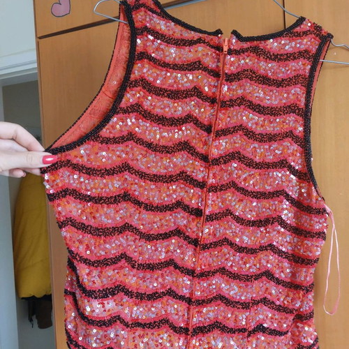 sleeveless blouse with birds 100% silk