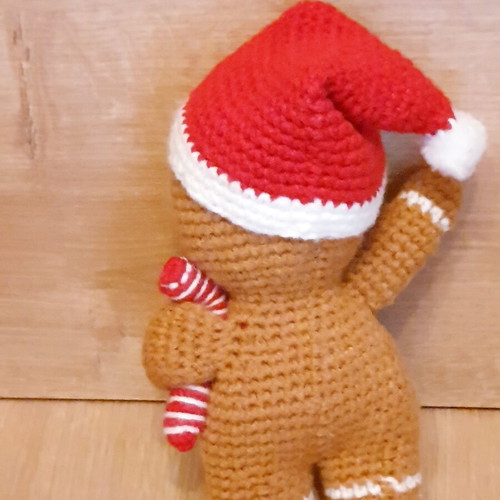 Gingerbread Man Amigurumi Christmas Figure Handmade, new