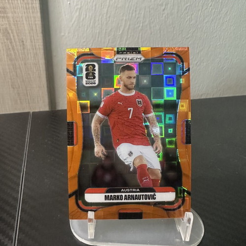 2026 Panini Prizm Fifa World Cup Marko Arnautovic Orange Pandora card new