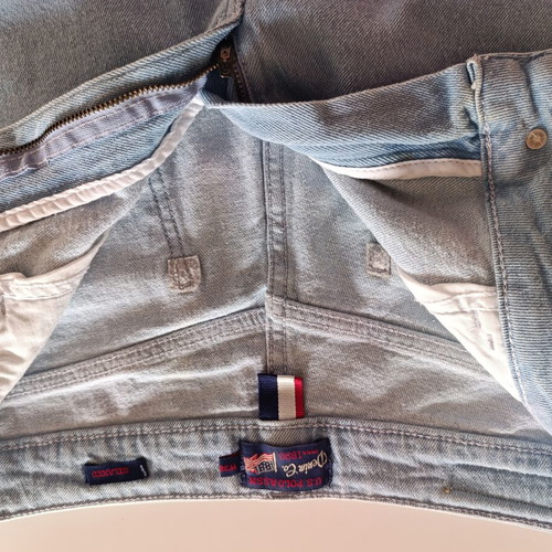 U.S. Polo Assn. Women's Distressed Relaxed Denim Shorts like new, light blue