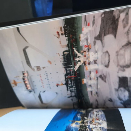 Silk collectible scarf, original box, made in Greece