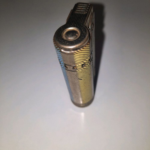 Imco lighter Junior 6600 used, vintage, yellow blue