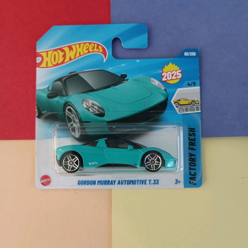 Hotwheels 4 Pack Iconic Supercars Ferrari Bugatti Mustang Murray T33 New