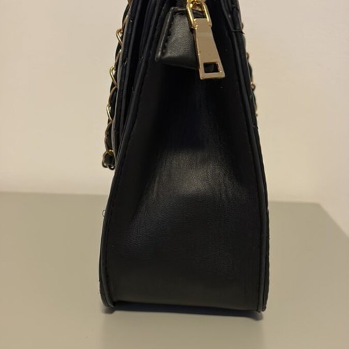Handbag black used 28x22 cm with minor corner wear