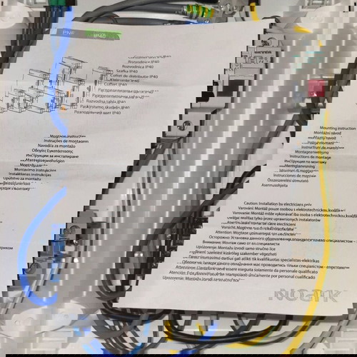 Ηλεκτρολογικός πίνακας καινούργιος μονοφασικός με σύστημα πυρόσβεσης