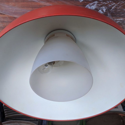 IKEA 365+ BRASA 45cm red vintage metal pendant light