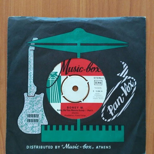 Vinyl 7'' 45rpm records used, pack of 40, foreign artists