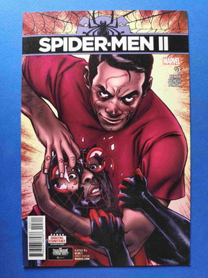 Spider-Men II 3 comic used, first cover appearance of Miles Morales