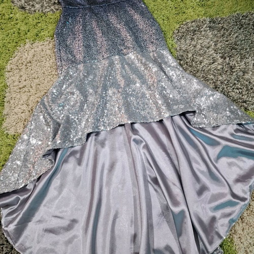 dark green maxi dress formal Simple A Line V Neck Dark Green Satin Long Prom Dress with High Slit, Dark  Green Formal Graduation Evening Dress A1521