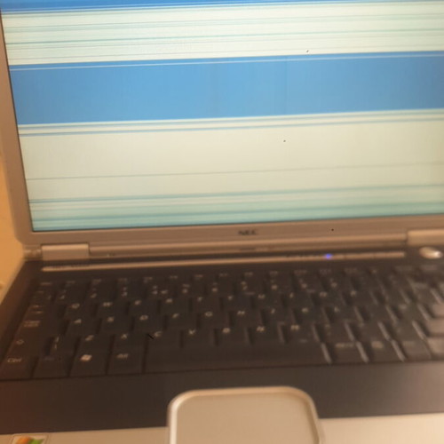 NEC laptop with broken screen
