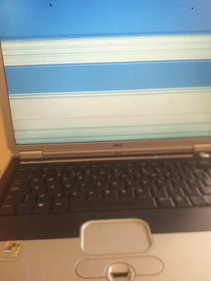 NEC laptop with broken screen