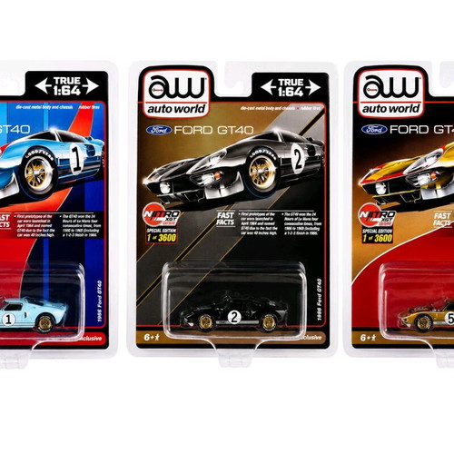 Ford GT40 Auto World 1/64 new, sealed collectible