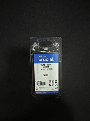 Crucial 32GB DDR5 5600MHz SO-DIMM RAM модул