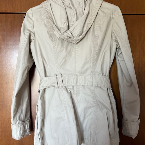 Esprit trench coat used, beige, size S with belt and hood