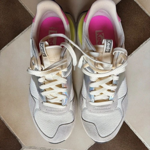 Keds sneakers like new, size 39, white and beige