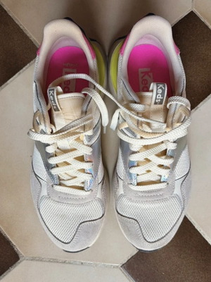 Keds sneakers like new, size 39, white and beige