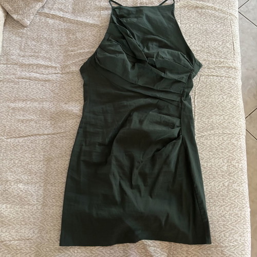 Zara mini dress, green, size S