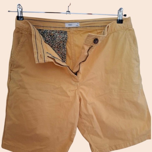 M&S Women's Chino Shorts used, camel color, size 16