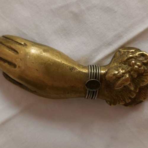 Bronze hand sculpture 12x4 cm