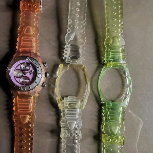 Technomarine Cruise CSX Sport watch used with 3 rubber bracelets