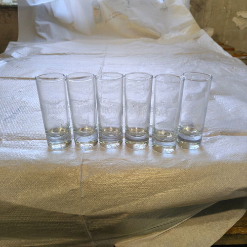 Patrón Tequila Shooter Glasses set of 6 vintage