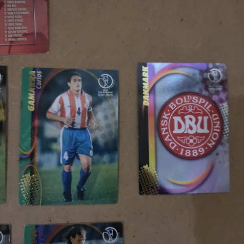 FIFA World Cup 2002 Panini football collectible cards like new, pack of 7