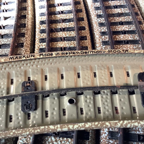 Marklin 5100 rails used, set of 10 curved pieces