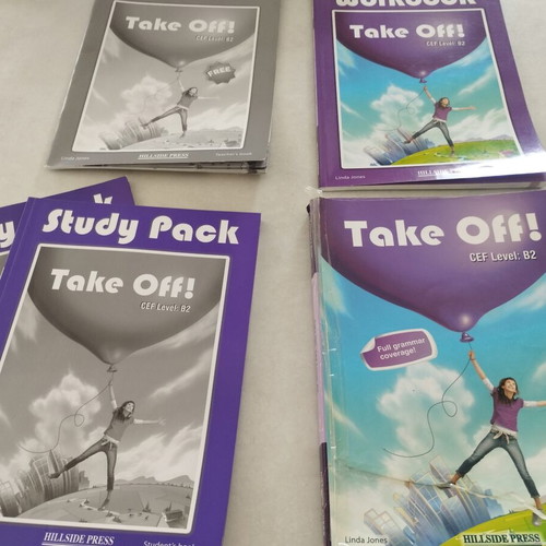 Take Off! B2 Lower Complete Set 5 Books and 2 Teacher's Audio CDs used