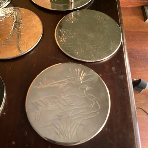 Vintage swan serving set like new