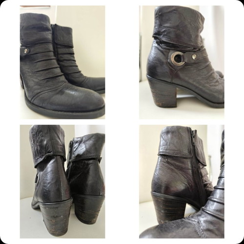 Pesaro Italian leather boots, insole 25cm, size 39.5