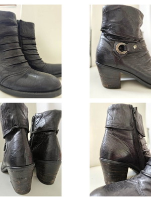 Pesaro Italian leather boots, insole 25cm, size 39.5