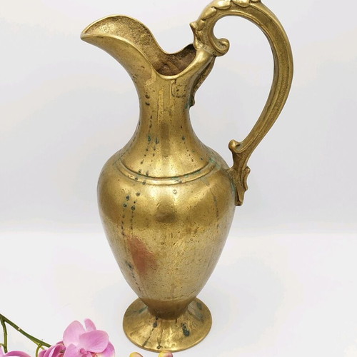 Antique bronze wine and water pitcher used