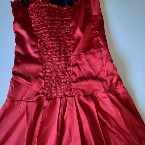 Myriam Petrou red evening dress medium like new