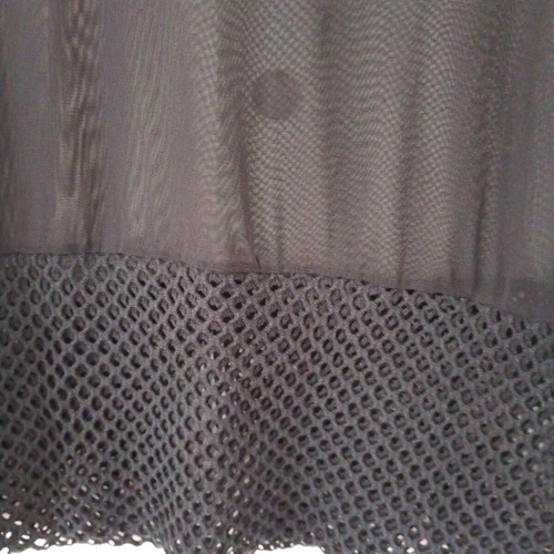 Women's transparent black blouse like new with long sleeves and designs
