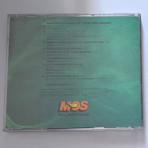 CD No26 Classical Collection Liszt Romantic Masterpieces used
