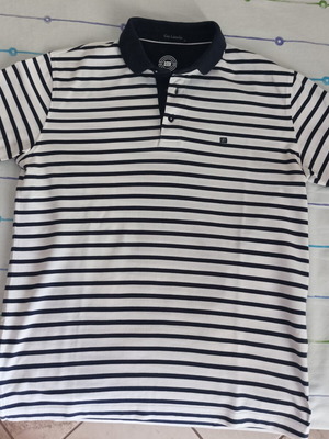 Tshirt Guy Laroche μεταχειρισμένο, μέγεθος M, άσπρο και μπλε