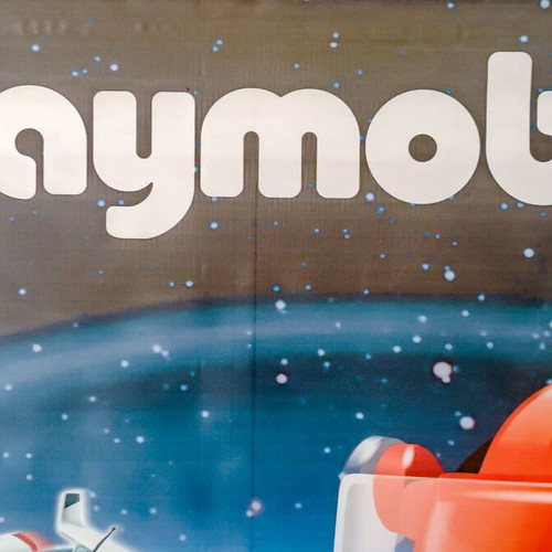 Playmobil Future Planet Store Display Banner like new