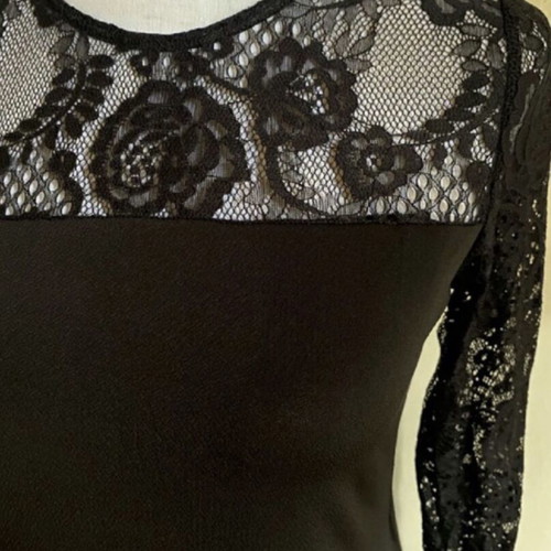 Vero Moda dress black with elastic lace, new, size S