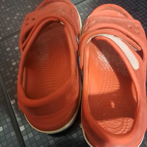 Crocs sandals used, size 28-29, red