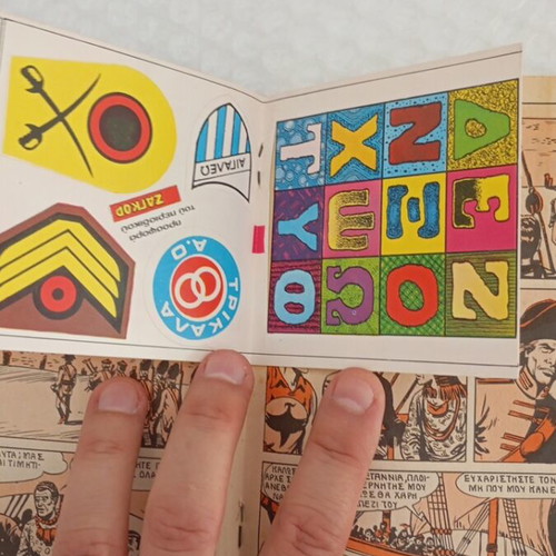 Zagor 169 First Period 1973 Comic with Stickers