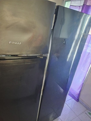 Ψυγείο Finlux, μαύρο, δίπορτο, μεταχειρισμένο