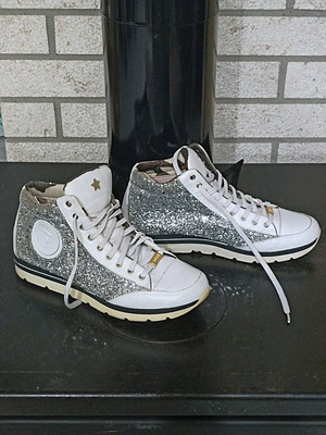 Rollini δερμάτινα μποτάκια σαν καινούργια Νο 38 με glitter