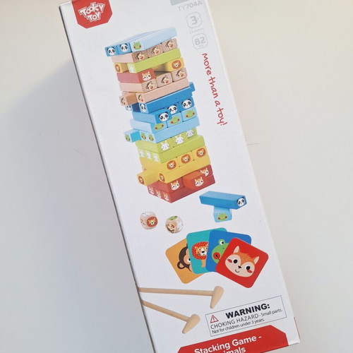 Tooky Toy stacking and balance game animals like new