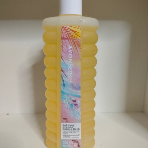 Bubble bath 500ml with solar flower and salty sea air scent new