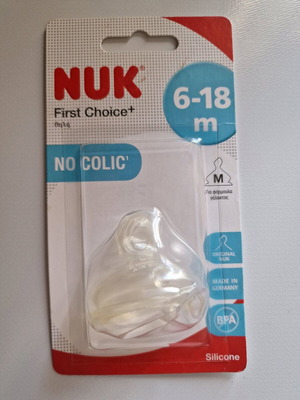 Nuk nipple against colic 6-18 months new