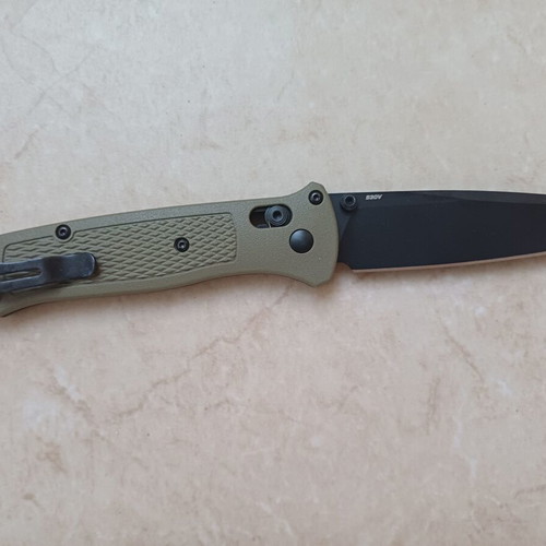 Benchmade 537bk-06 knife like new with grivory handle and stainless steel blade